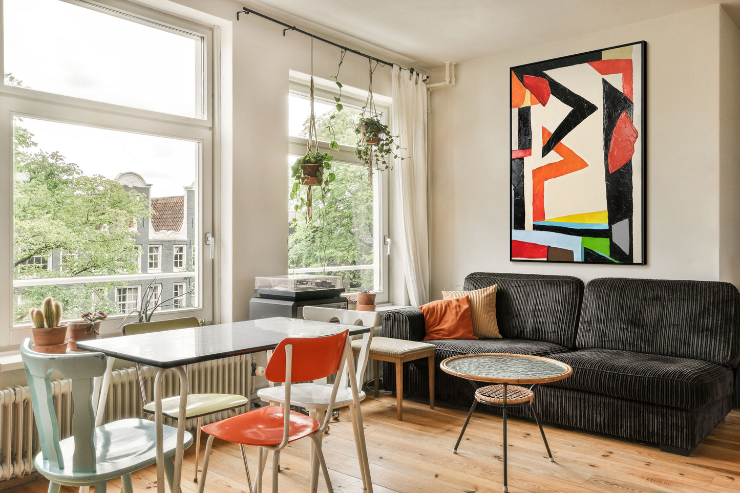 Handgemalte Bilder auf Leinwand mit Rahmen
