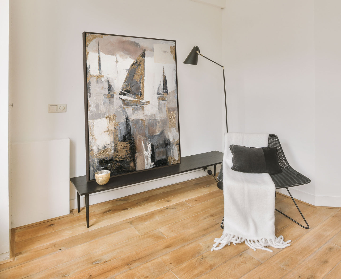 Handgemalte Bilder auf Leinwand mit Rahmen