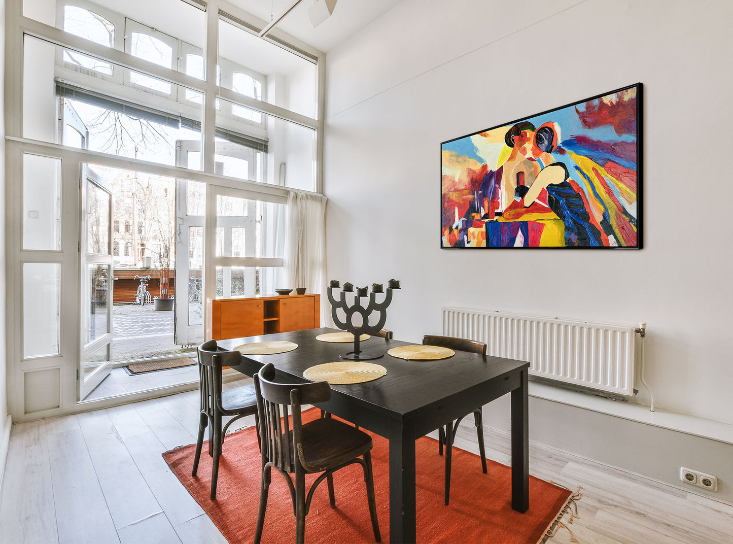 Handgemalte Bilder auf Leinwand mit Rahmen