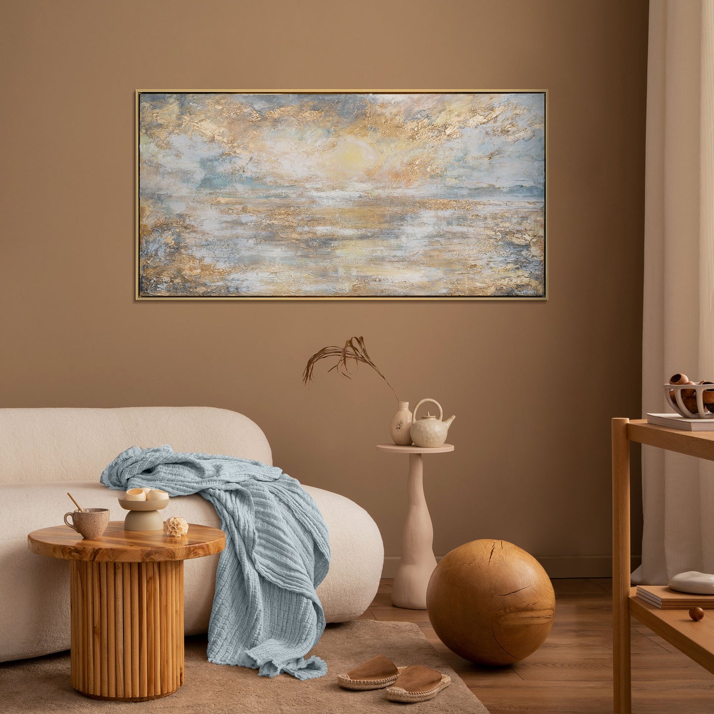 Handgemalte Bilder auf Leinwand mit Rahmen