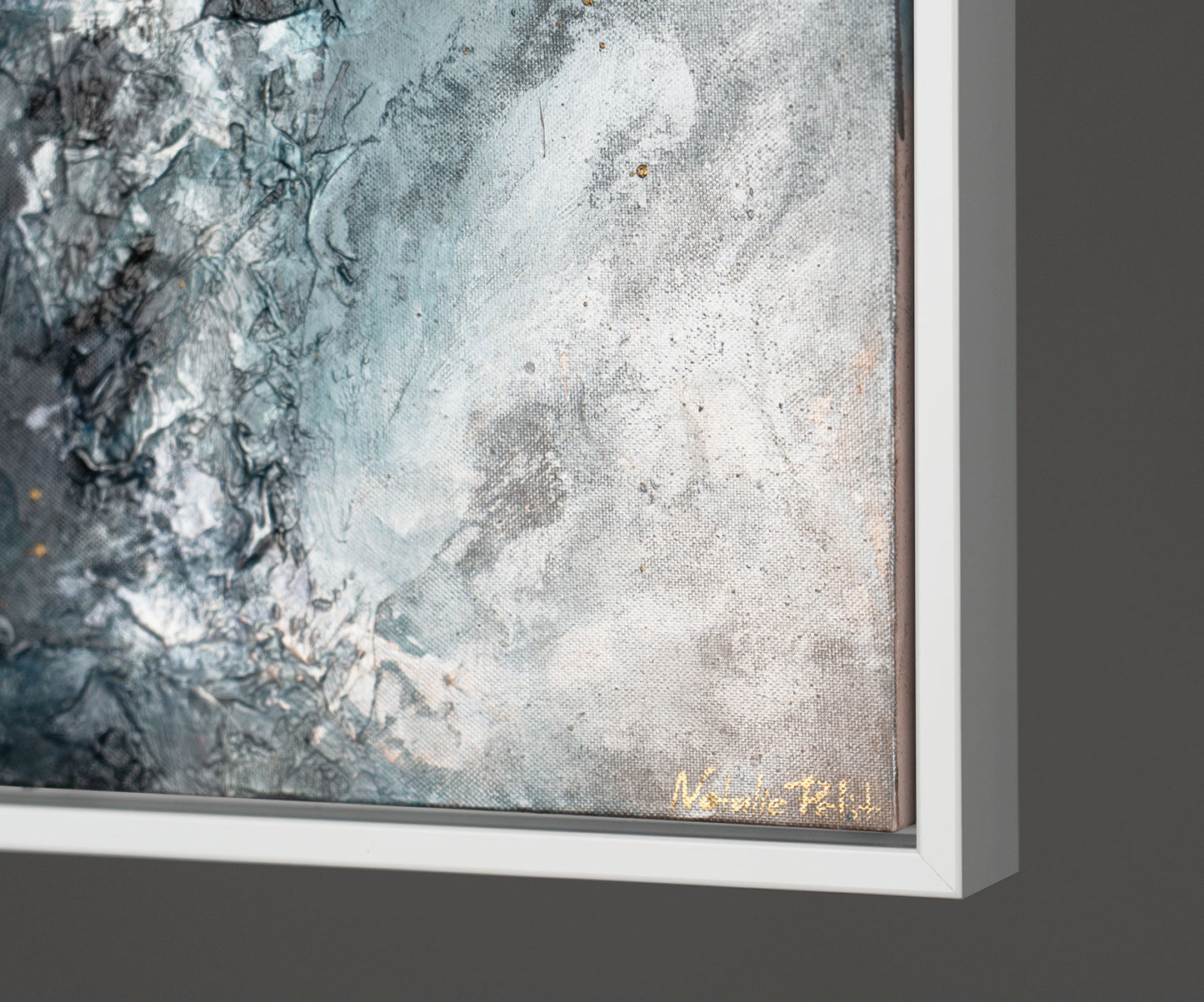 Acrylbilder abstrakt auf Leinwand mit Rahmen