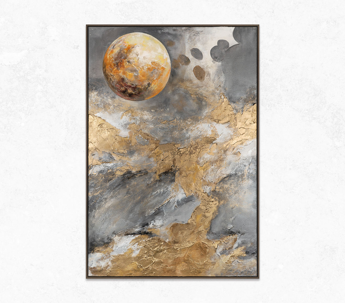 Modern abstrakte Kunst auf Leinwand mit Rahmen