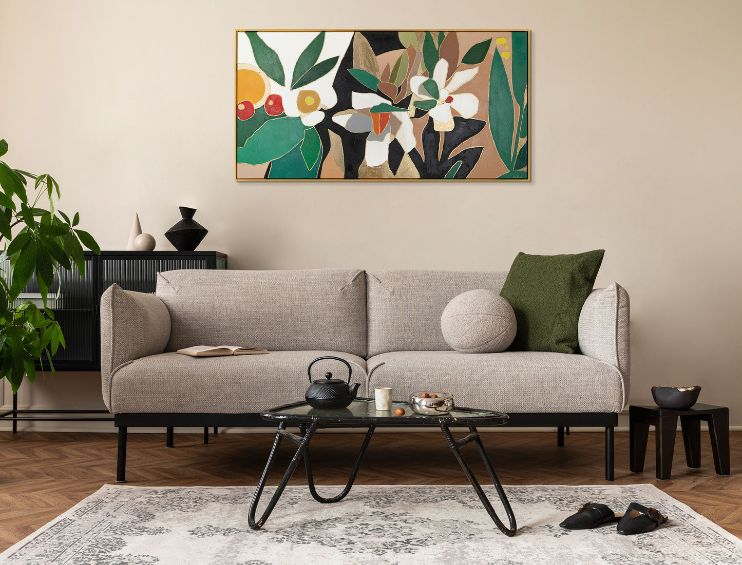 Moderne Wohnzimmer Bilder auf Leinwand mit Rahmen