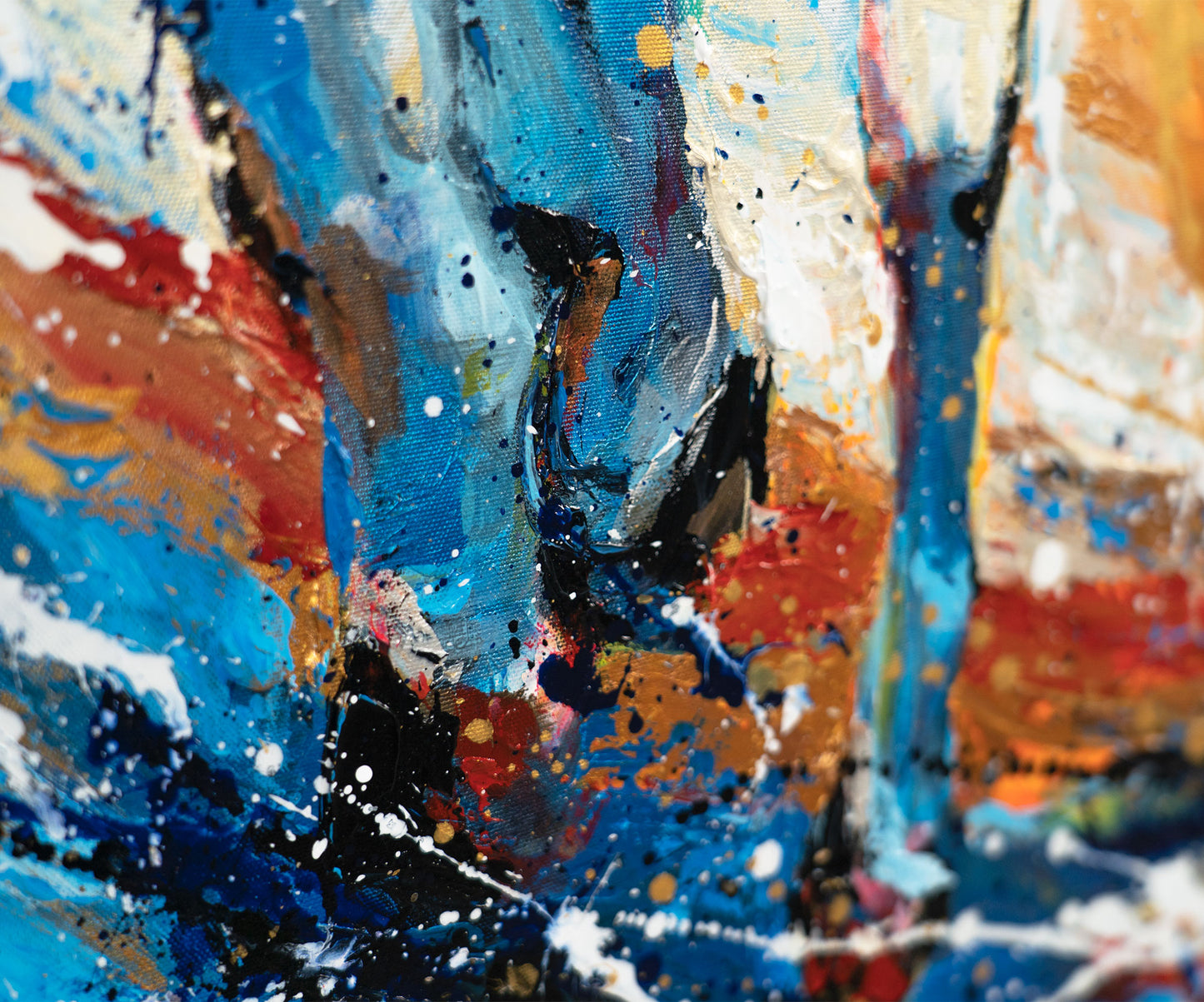 Moderne Kunst Acryl auf Leinwand mit Rahmen
