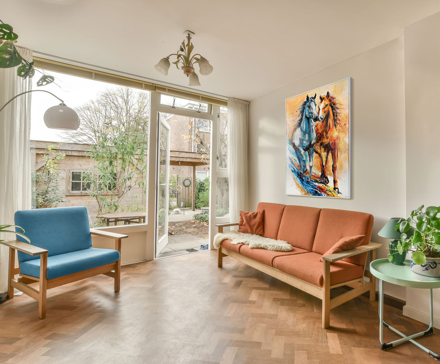 Moderne Kunst Acryl auf Leinwand mit Rahmen