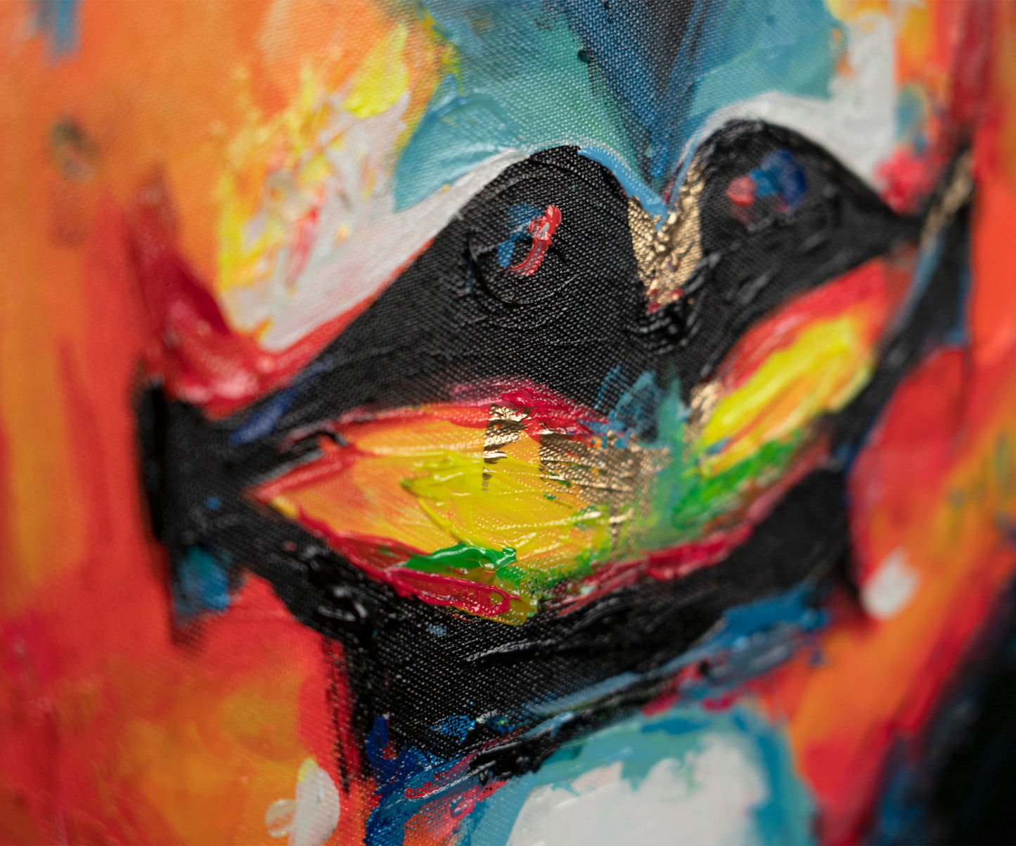 Bilder mit Acrylfarben auf Leinwand mit Rahmen