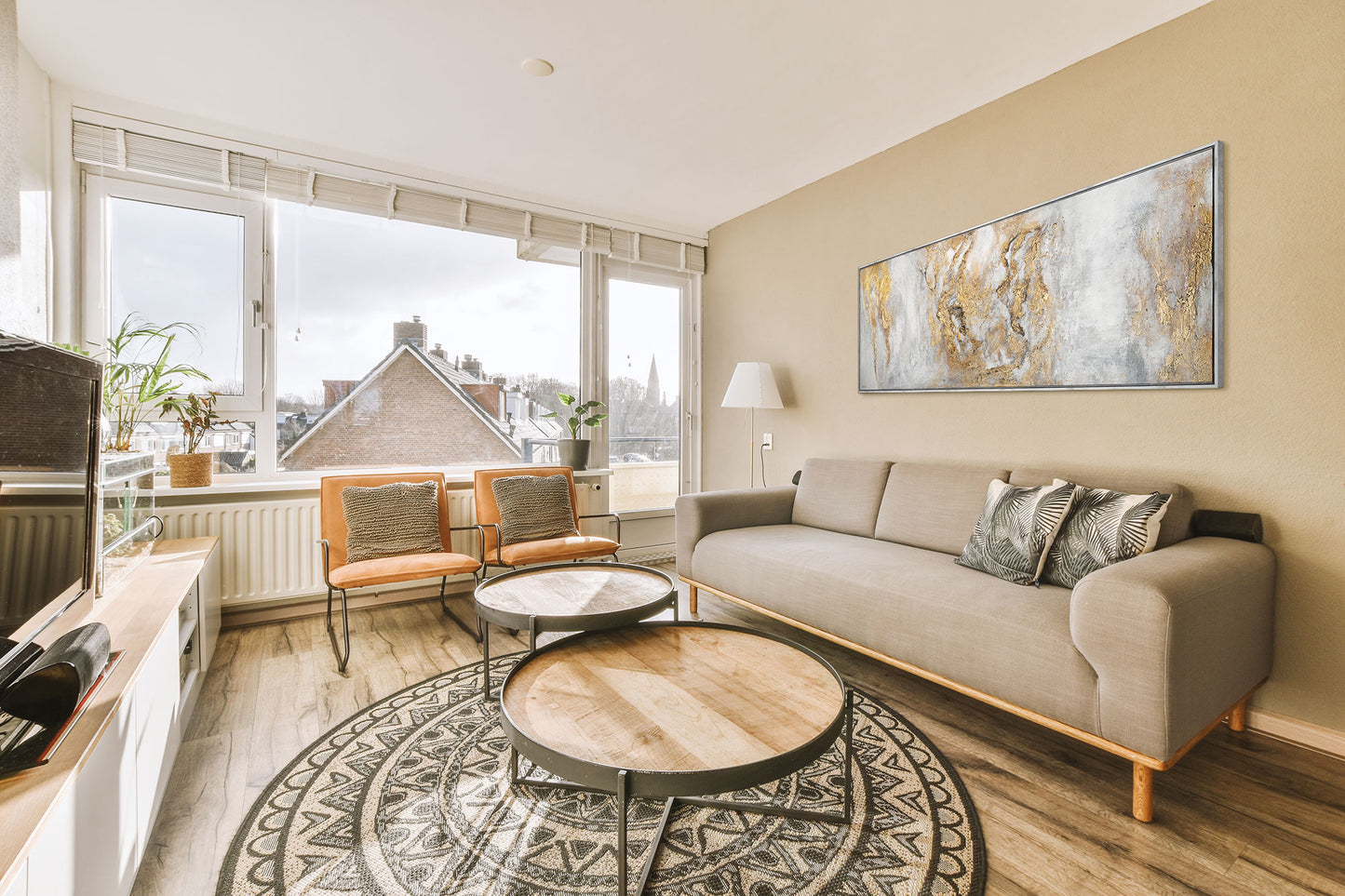 Bilder abstrakt modern auf Leinwand mit Rahmen