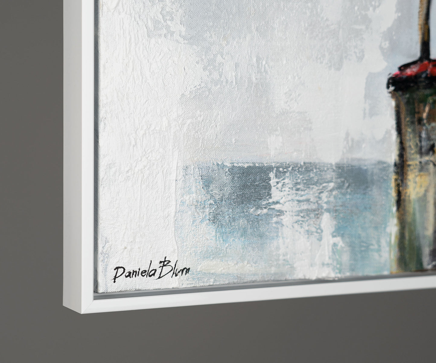Moderne abstrakte Kunst mit Rahmen