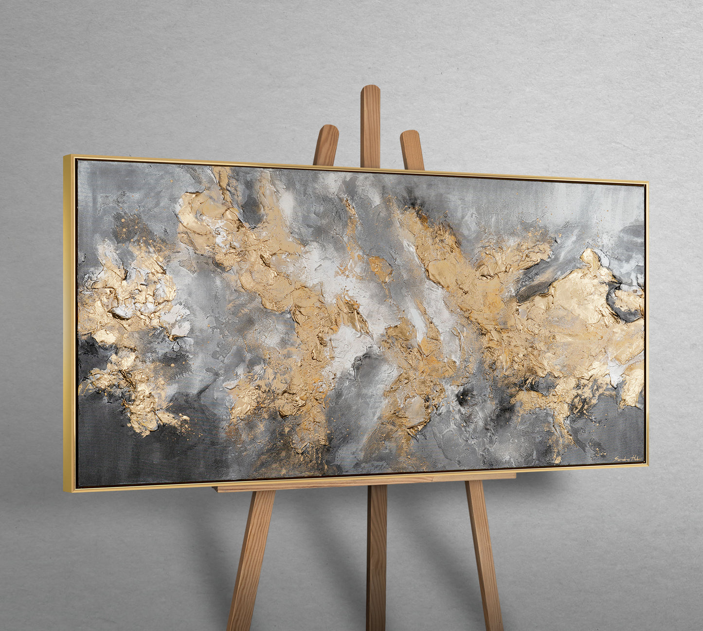 Acrylbilder abstrakt malen auf Leinwand mit Rahmen