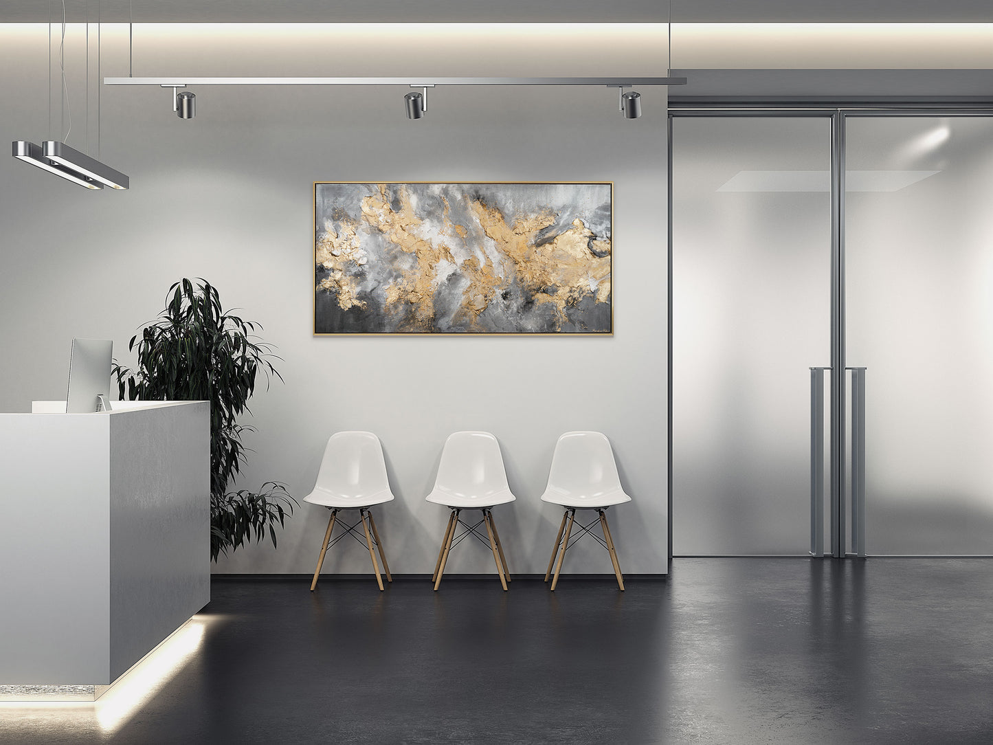 Acrylbilder abstrakt malen auf Leinwand mit Rahmen