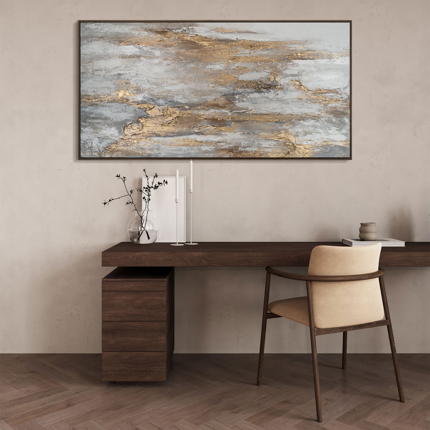 Büro Dekoration Acrylbilder auf Leinwand mit Rahmen