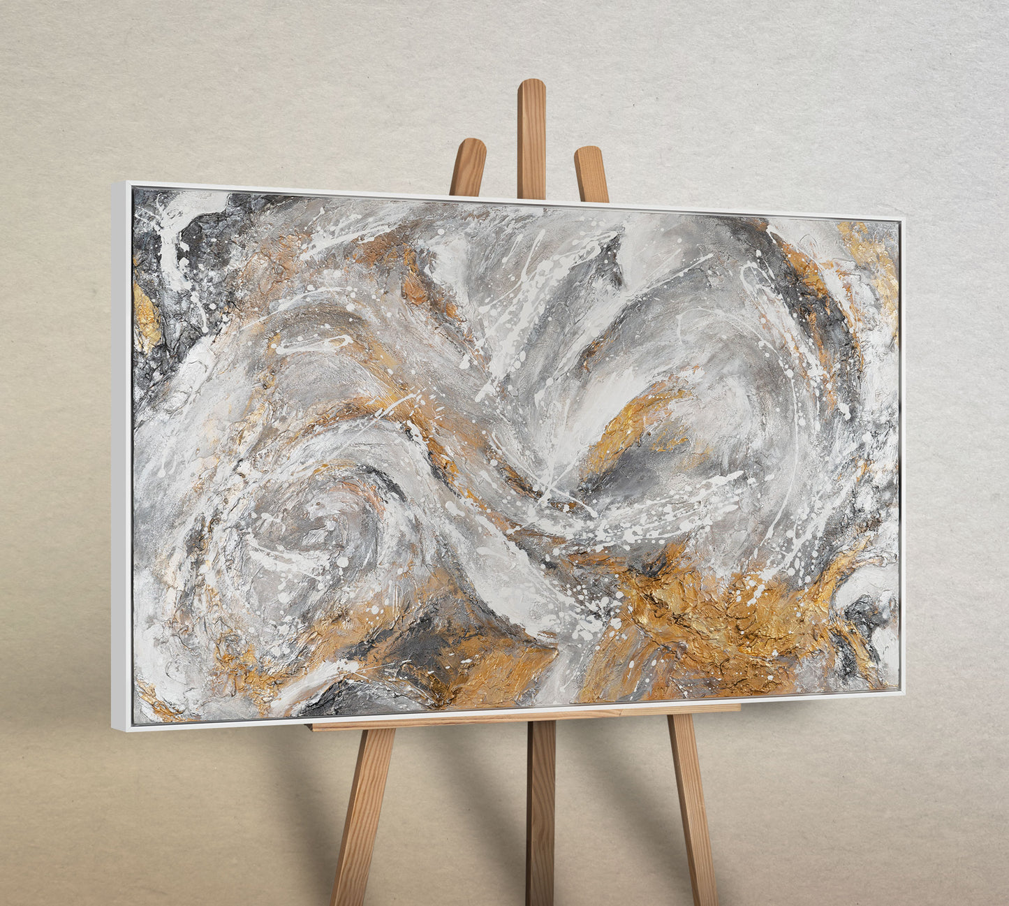 Moderne Kunst Gemälde auf Leinwand mit Rahmen