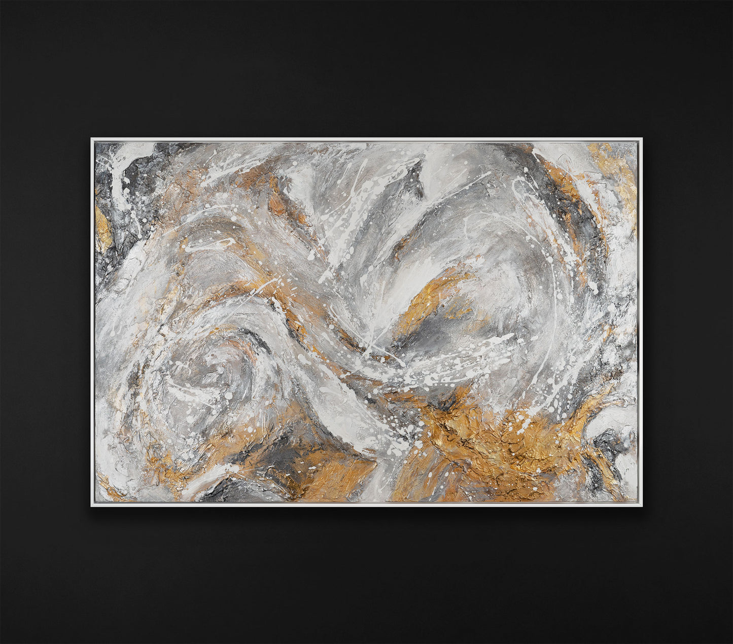 Moderne Kunst Gemälde auf Leinwand mit Rahmen