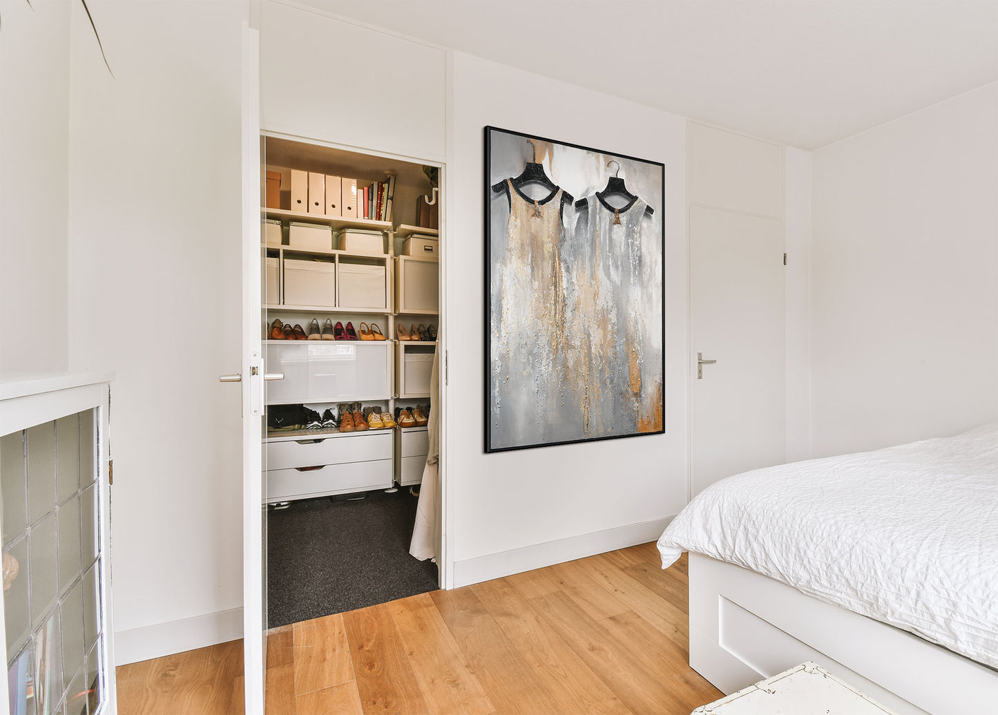 Gemälde abstrakt modern auf Leinwand mit Rahmen