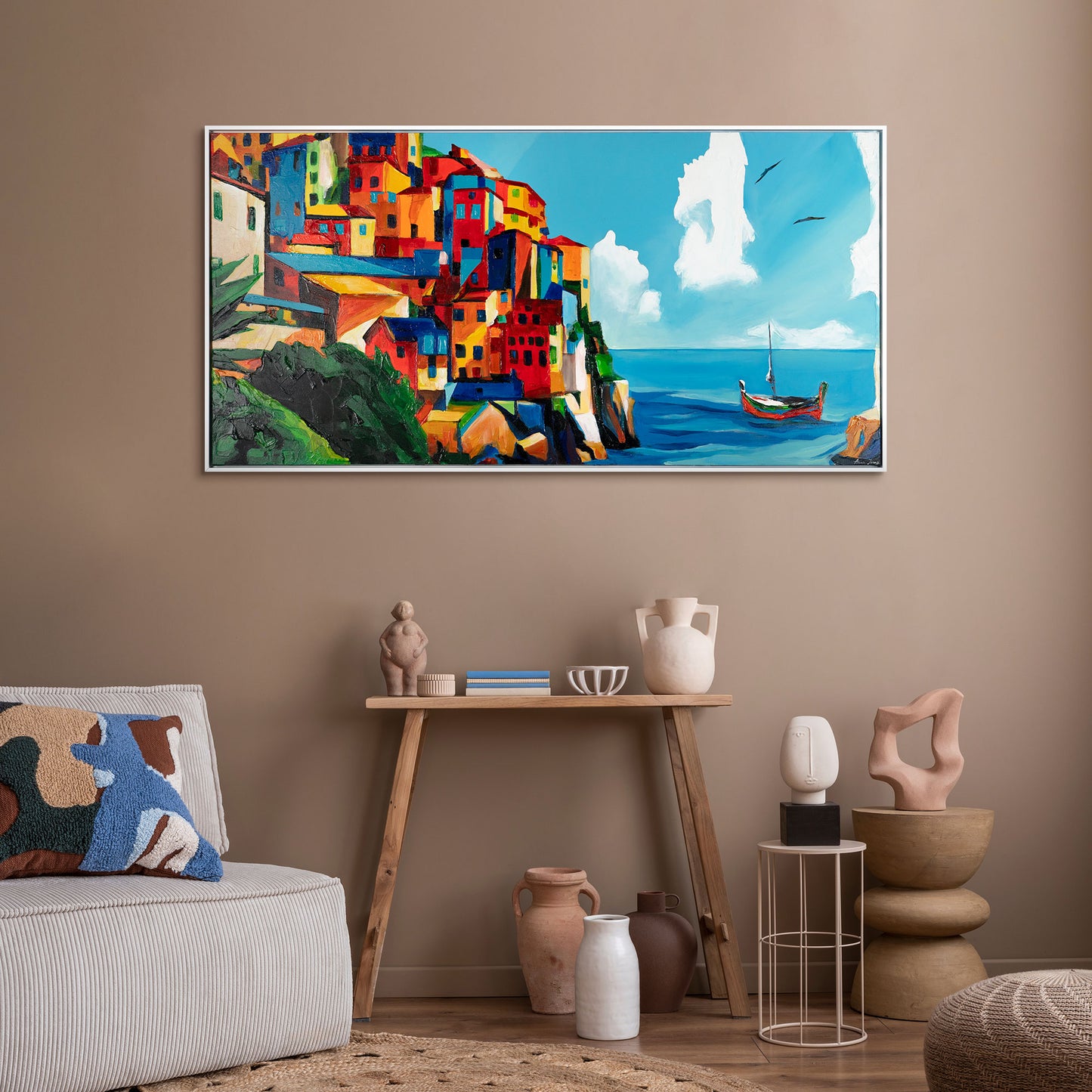 Wandbilder modern abstrakt auf Leinwand mit Rahmen