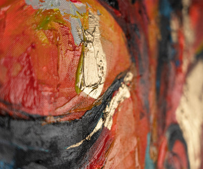 Bilder mit Acrylfarben auf Leinwand mit Rahmen