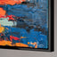 Malen mit Acrylfarbe auf Leinwand mit Rahmen