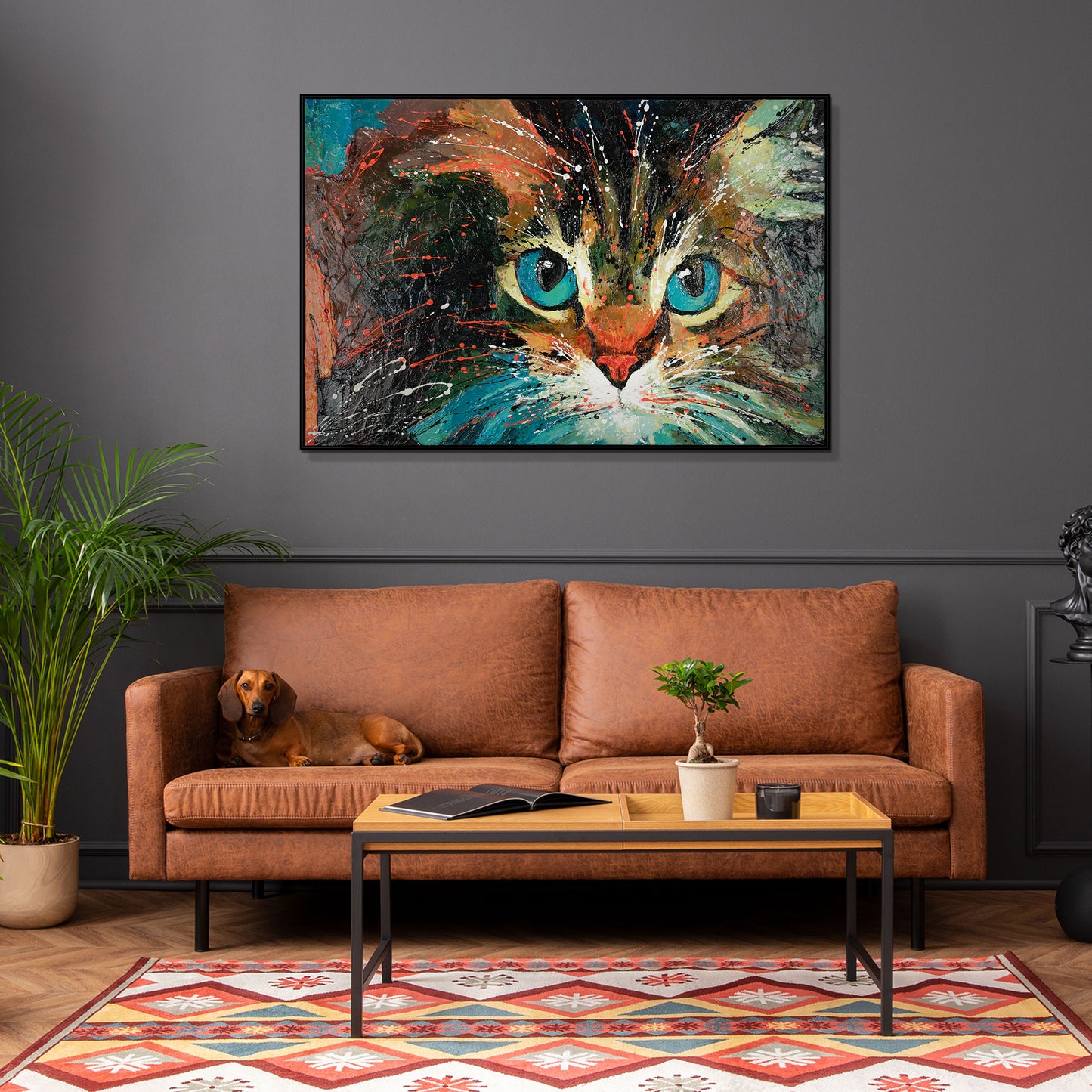 Moderne Bilder auf Leinwand mit Rahmen