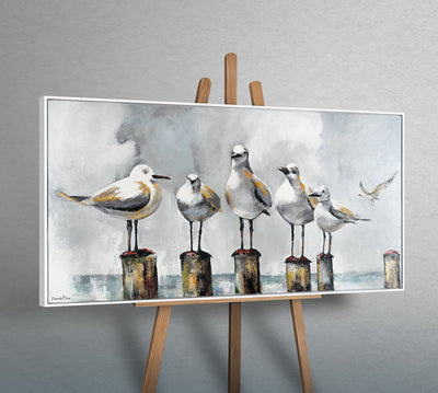 Moderne abstrakte Kunst mit Rahmen