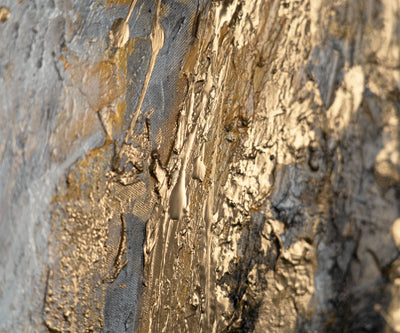 Malen mit Acrylfarbe auf Leinwand mit Rahmen