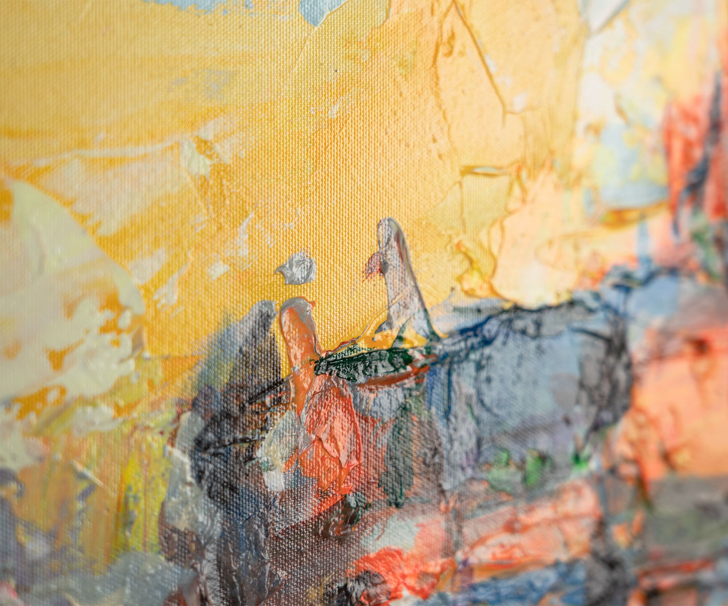 Landschaftsbilder Acrylbilder auf Leinwand mit Rahmen