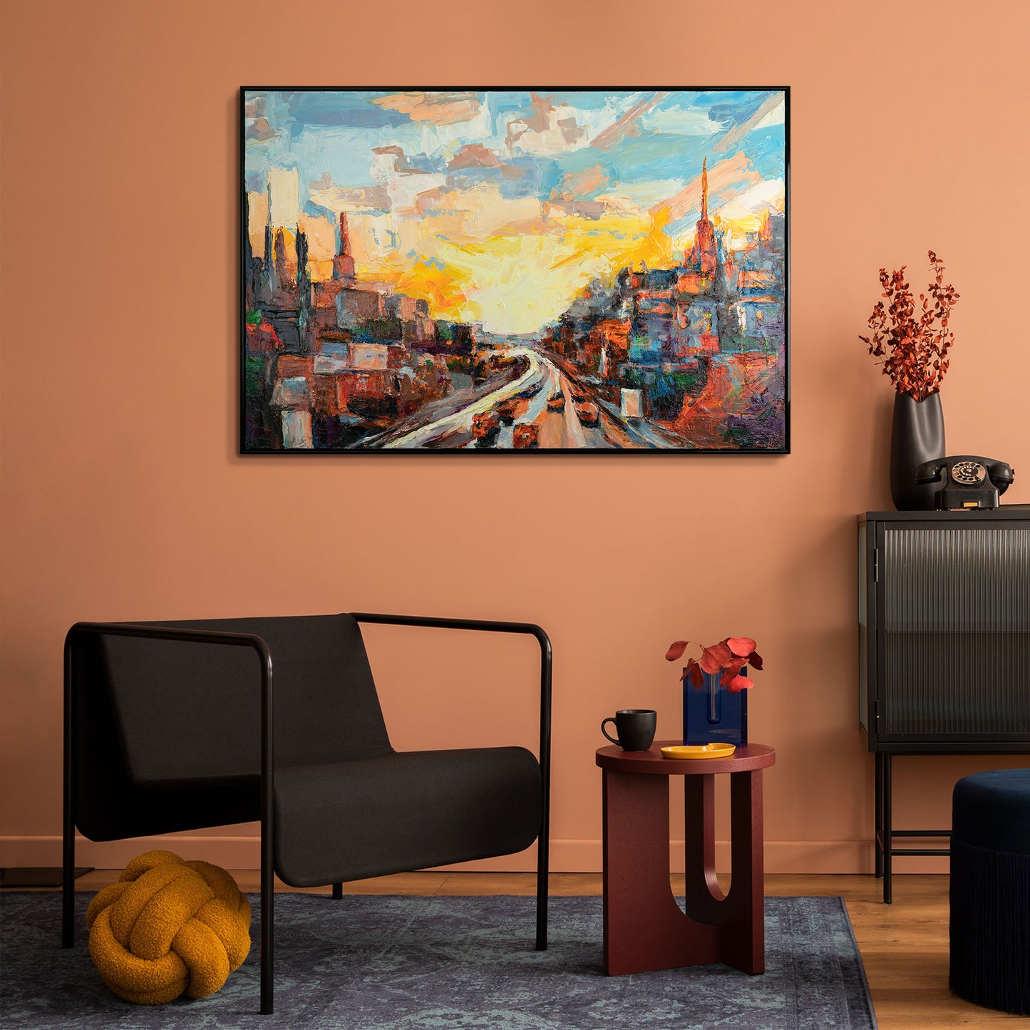 Landschaftsbilder Acrylbilder auf Leinwand mit Rahmen