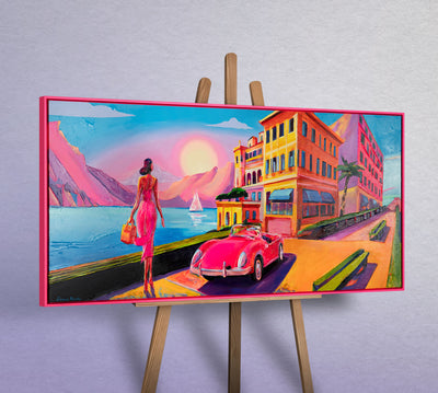 Handgemalte Acrylbilder auf Leinwand mit Rahmen