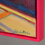 Malen mit Acrylfarbe auf Leinwand mit Rahmen